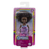 Barbie Chelsea 6 Inch Doll Curly Brunette Hair Wearing Butterfly-Print Dress and Pink Shoes for Kids Ages 3 Years Old & Up